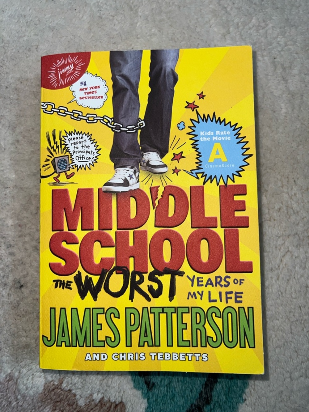 Middle School: The Worst Years of My Life - James Patterson (Yellow/Red/Green)